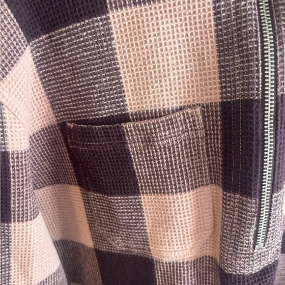 Madewell Plaid Utility Jacket - Pink and Brown - Picture 6 of 6